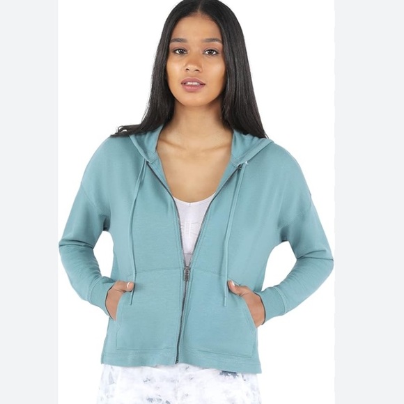 90 Degree By Reflex Tops - 90 Degree By Reflex Green Hoodie for Women size XXL